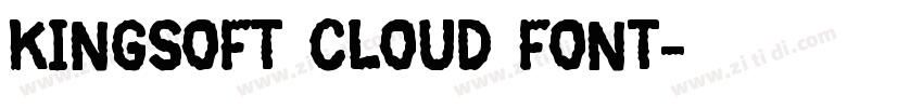 Kingsoft Cloud Font字体转换